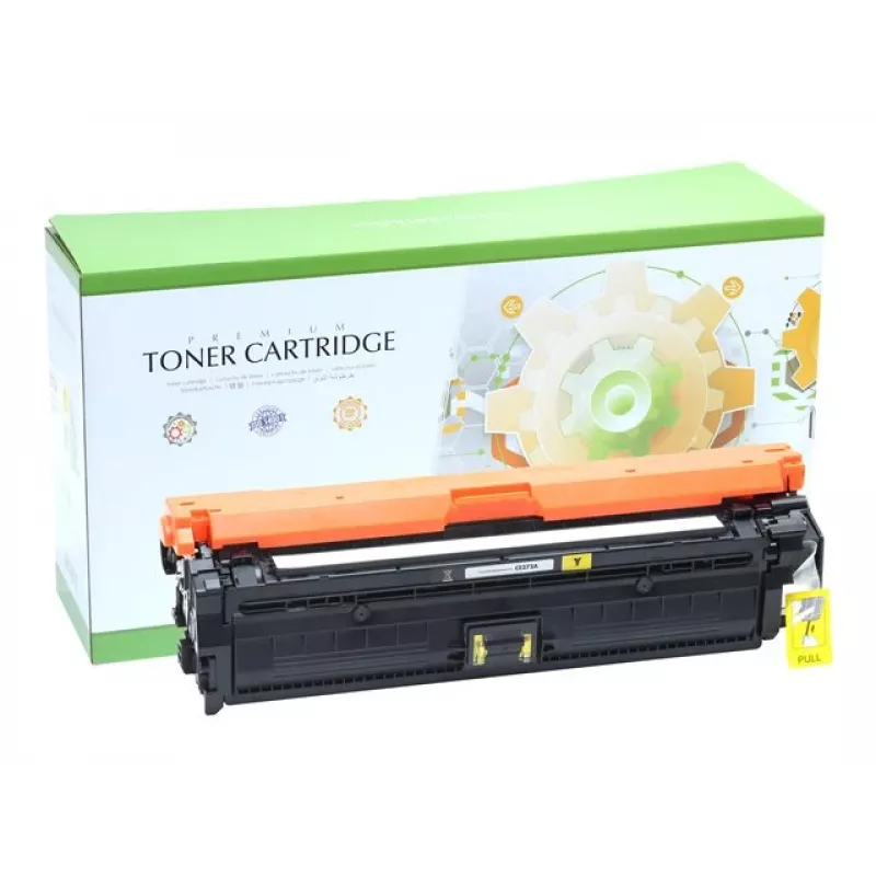 Cartucho de tóner STATIC compatible con HP CE272A/CE342A/CE742A amarillo remanufacturado 7.500 páginas