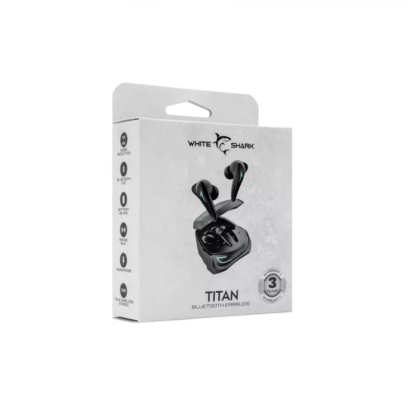Auriculares White Shark GEB-TWS96 Titan negro