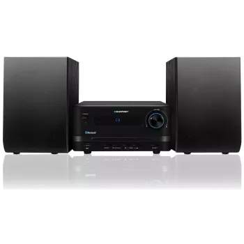 Microcadena de audio BLAUPUNKT MS14BT — reproductor CD/MP3, Bluetooth, USB, FM RDS, 15 W RMS, negro