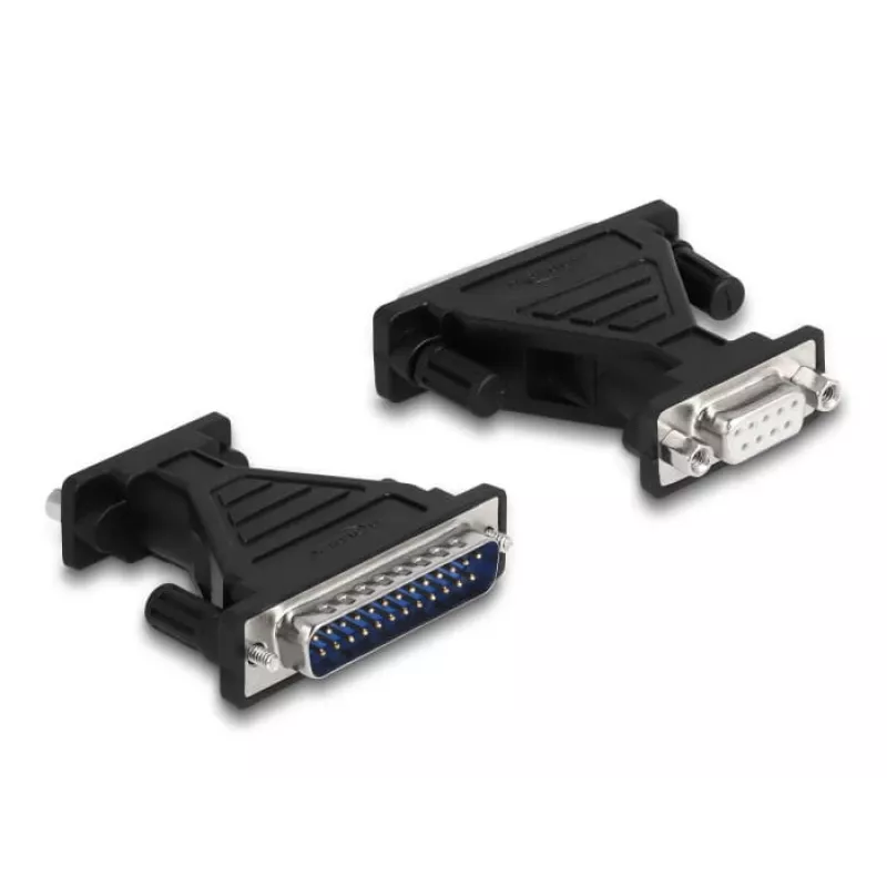 Adaptador DeLOCK USB 2.0 Type-A a serie RS-232 D-Sub 9 + D-Sub 25
