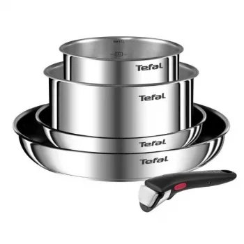 Set de sartenes Tefal Ingenio Emotion L897S574, inducción, mango desmontable, 16/20/22/28 cm
