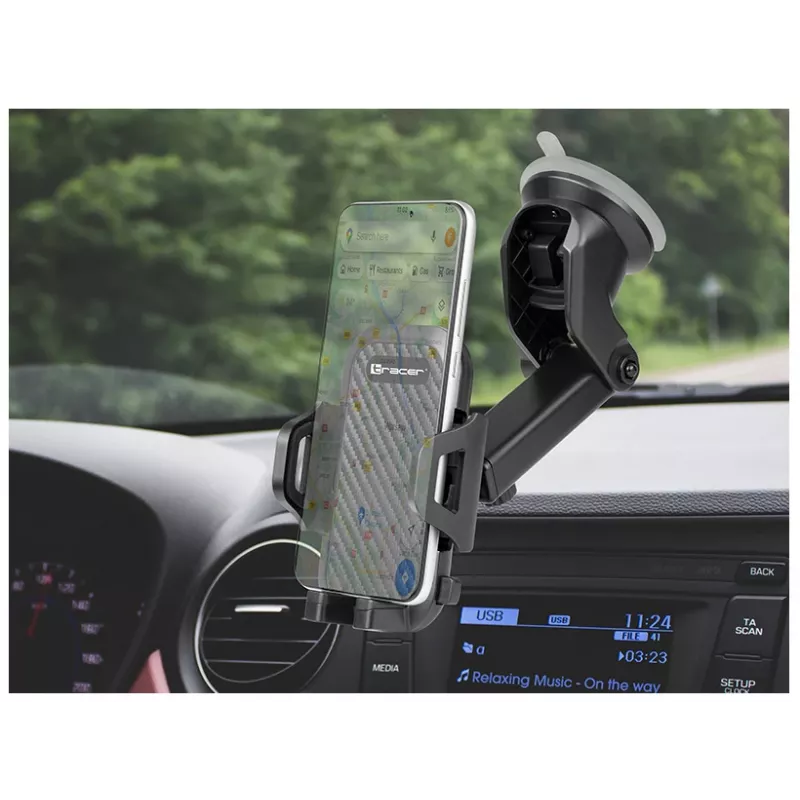 Soporte pasivo Tracer TRAUCH46871 para teléfono móvil/smartphone negro