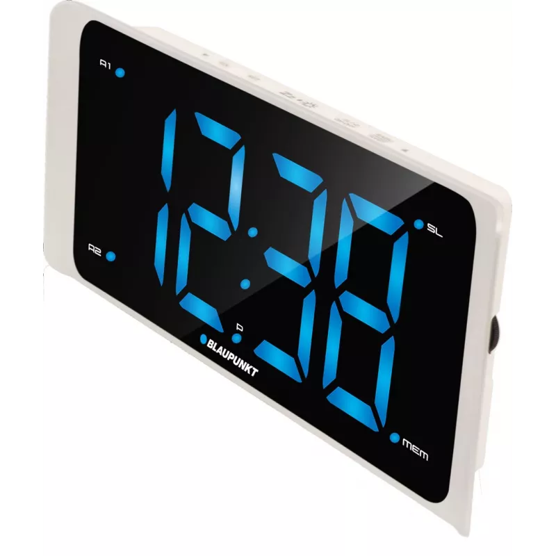 Blaupunkt CR16WH despertador digital despertador negro, blanco