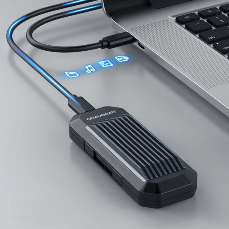 Carcasa SSD GRAUGEAR G-M202-AC-10G negra M.2