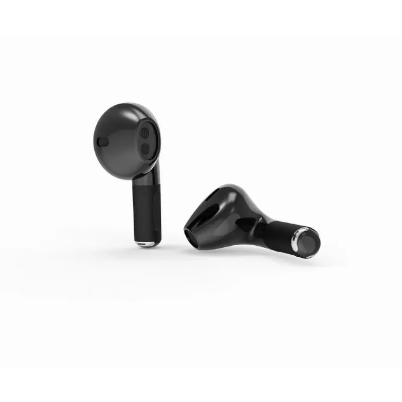 Auriculares Bluetooth GEMBIRD TWS-02-BK, In-Ear TWS, negro/gris, hasta 5 h de reproducción, micrófono integrado, estuche de carga