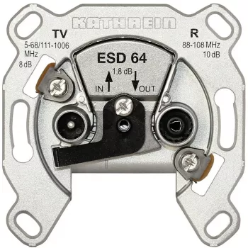 Toma de antena Kathrein ESD 64 Plata