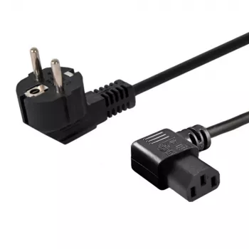 Cable de alimentación SAVIO CL-115 IEC C13 a conector macho, 1,2 m, negro
