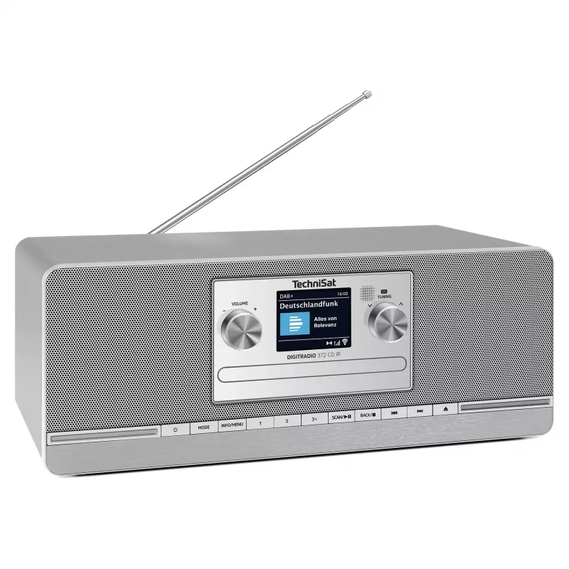 TechniSat DIGITRADIO 372 CD IR Internet analógico y digital antracita, plata