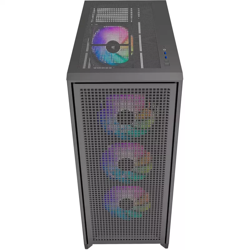 Caja de PC Silentware Air 2000 A-RGB negra — semitorre, ventana lateral de cristal templado
