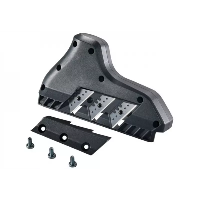 Cepillo Wolfcraft cepillo de bordes triple 4009000 — grafito, cuchillas trapezoidales, apto para placas de yeso