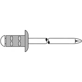 Remache ciego GESIPA PG Al/A2 3,2x8 mm RAL9005 negro, pack de 1000