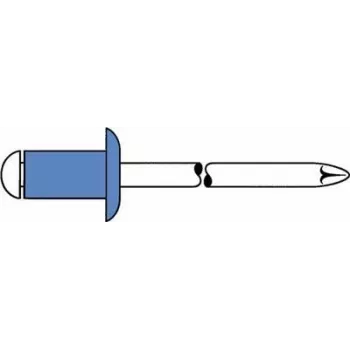 Remache ciego GESIPA 6310931 acero/acero 5×12 mm cabeza plana para 6,0–8,5 mm