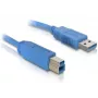 DeLOCK 82581 cable USB 3.0, USB-A macho a USB-B macho, 3 m, azul