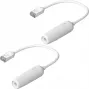 Cable de red Ubiquiti UACC-Cable-Extender-C6A RJ-45 Cat6a 0,185 m blanco