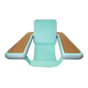 Extralink sillón tumbona acuática hinchable, 122 x 112 x 10 cm
