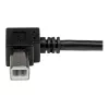 StarTech.com USBAB2MR cable USB 2.0 de A a B en ángulo recto, macho/macho, 2 m, negro