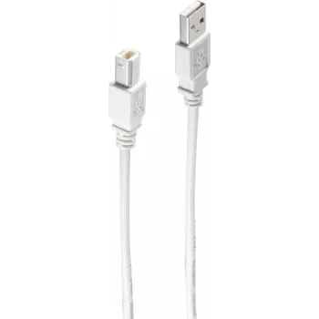 Cable USB ShiverPeaks BS77020-025 0,25 m USB-A USB-B gris