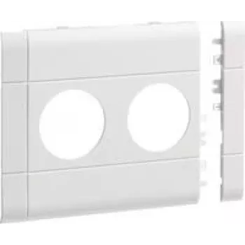 Hager placa de cubierta GB120209016 2 módulos BRA 120mm hf v-blanco (GB120209016)