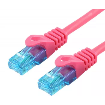 Cable de parcheo de red LOGON Cat5e 1,5 m U/UTP RJ-45 a RJ-45 magenta
