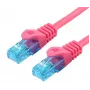 LOGON TCU55U015M cable de conexión de red Cat5e U/UTP (UTP), 1,5 m, magenta