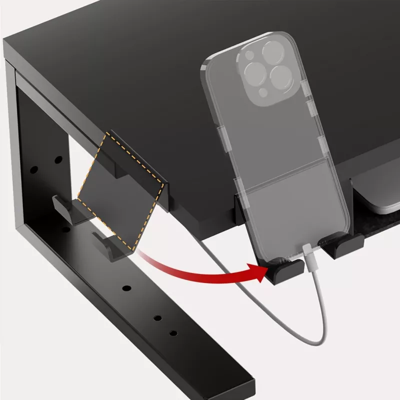 Soporte para portátil/monitor Ergo Office, carga máx. 20 kg, para diag. 13-32, negro, ER-303 B