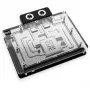 Backplate Alphacool 10260 aluminio cromo cobre negro 154 mm