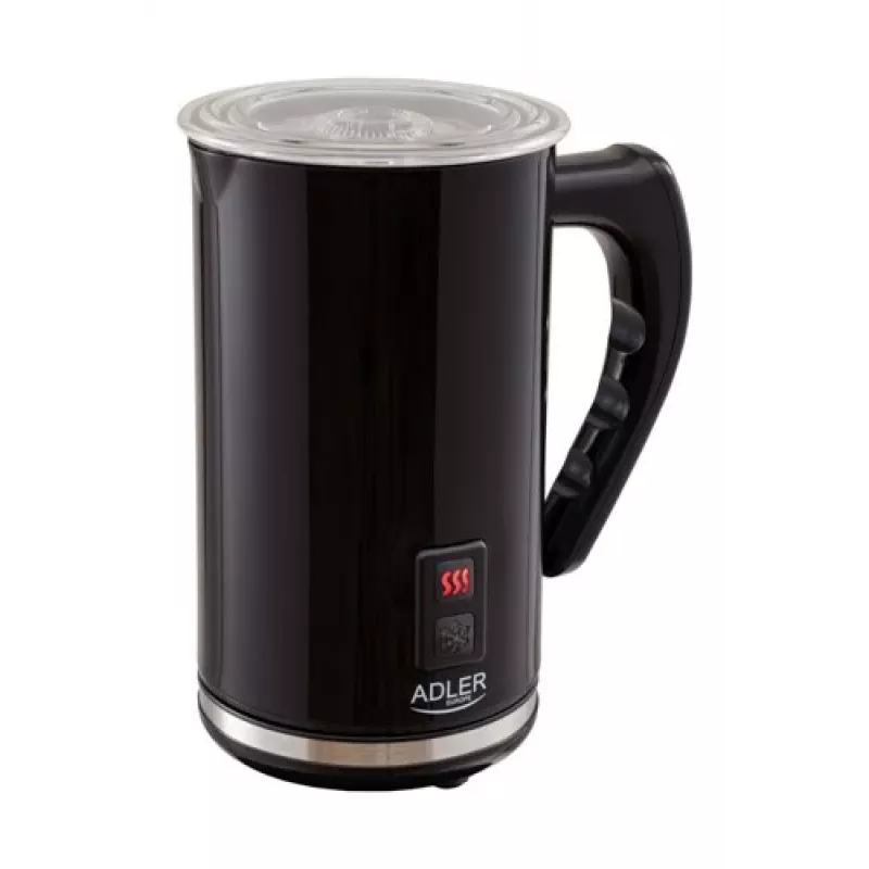 Espumador/calentador de leche automático Adler AD 4478 — recipiente de acero inoxidable, capacidad 240 ml, 500 W, caliente y frío