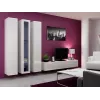 Conjunto de armarios de salón Cama VIGO 2 blanco/blanco brillante