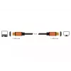 DeLOCK - Cable HDMI - HDMI (M) a HDMI (M) - 50 cm - Triple aislamiento - Negro, Oro - Compatible con 8K