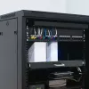 Qoltec 54509 bandeja deslizante de acero para rack, 600x600, negro