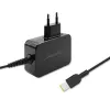 Qoltec 51035 adaptador de corriente para Lenovo 45 W, 20 V 2,25 A, Slim tip+pin, para interior, negro