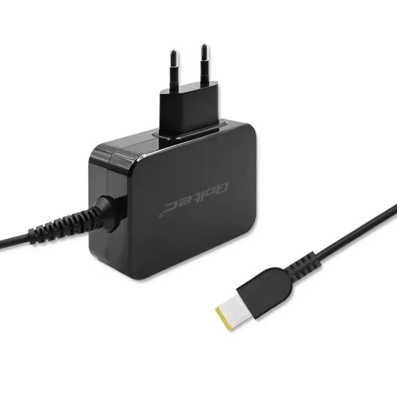Qoltec 51035 adaptador de corriente para Lenovo 45 W, 20 V 2,25 A, Slim tip+pin, para interior, negro