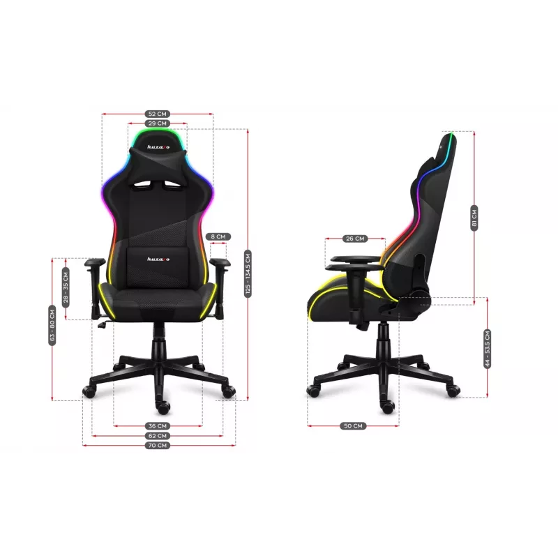Silla gaming Huzaro Force 6.2 Mesh RGB