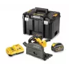 Sierra circular de mano DEWALT DCS520T2 54V 2x XR FLEXVOLT 6Ah TSTAK negra, amarilla