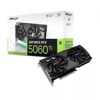 PNY GeForce RTX 5060 Ti 16GB VERTO Dual Fan Tarjeta gráfica (VCG5060T16DFXPB1)