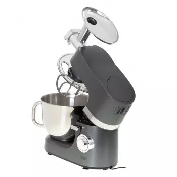 Robot de cocina Adler AD 4221 — bol de acero inoxidable de 7 L, 1200 W, 6 velocidades, batidor planetario