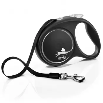Flexi Black Design L correa retráctil para perro de 5 m