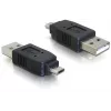 Adaptador conector macho USB Micro-B a conector macho USB 2.0 A DeLOCK 65036 negro