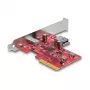 Tarjeta DeLOCK PCI Express x4 USB 10 Gbps Type-C Type-A Low Profile