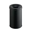Papelera redonda de acero negra Durable 330601