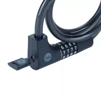 Cable para bicicleta con cerradura de combinación y llave – YCC0/12/100/2 negro