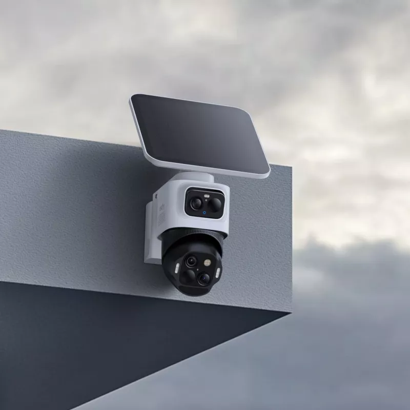 Anker Innovations Eufy SoloCam S4, cámara de seguridad IP, interior y exterior, inalámbrica, techo/pared, negra, blanca, forma de bala