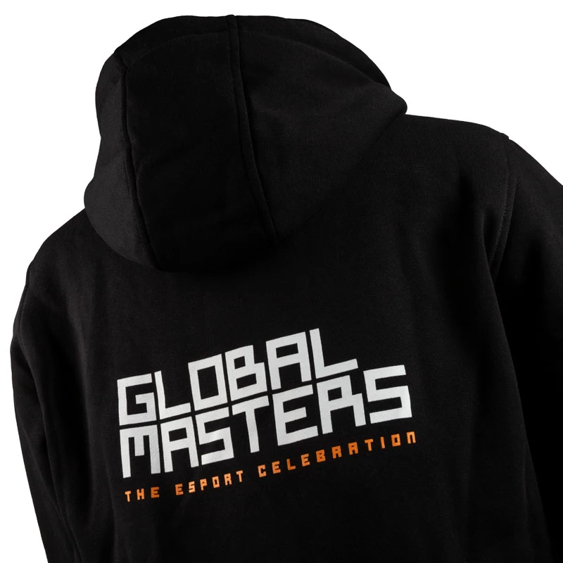 Sudadera con capucha Global Masters GM Logo - negra (M)