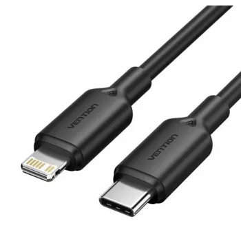 Cable USB-C a LIGHTNING 2M negro Lakbh Vention