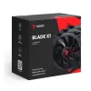 SAVIO BLADE X1 set de ventiladores, 3 x 120 mm, PWM de 4 pines, negro