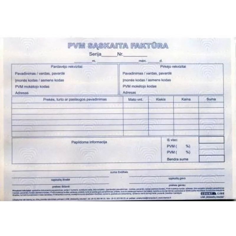 Factura con IVA 1+1 SC, A5, 2 × 50 hojas