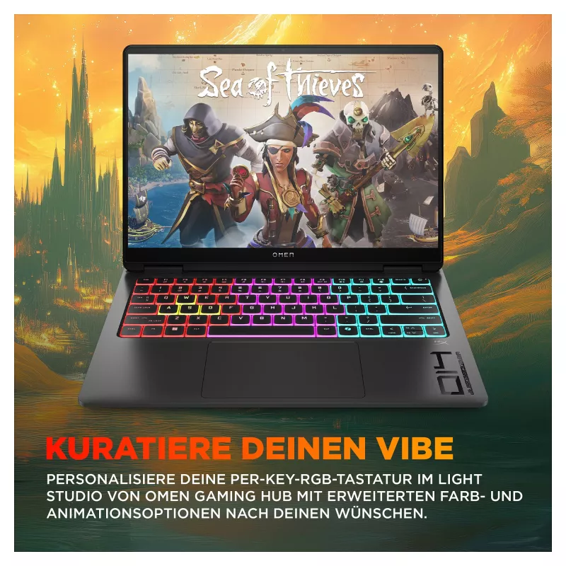 HP OMEN Transcend Portátil gaming 14-fb1075ng 14 3K OLED U7-255H 32GB/1TB SSD RTX5060 Win11 - BV8C5EA - ABD (BV8C5EA#ABD)