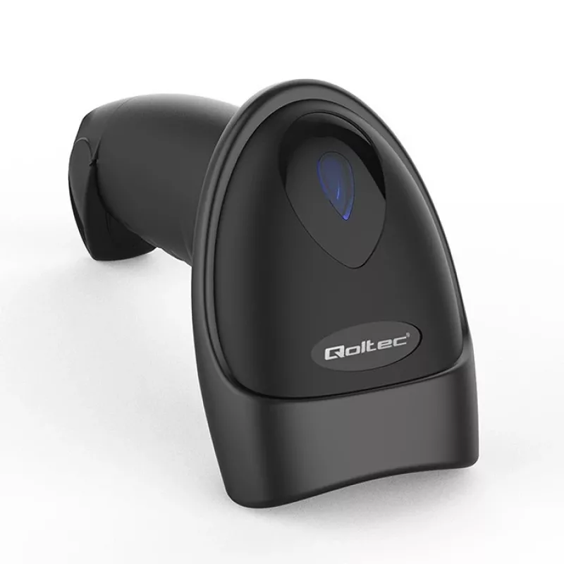Lector de códigos de barras QOLTEC 50880 1D/2D USB — Lector de mano con interfaz USB