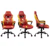 Silla gaming para PC Subsonic Junior Griffindor asiento acolchado naranja rojo