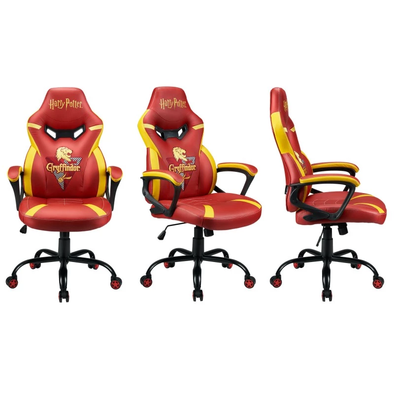 Silla gaming para PC Subsonic Junior Griffindor asiento acolchado naranja rojo
